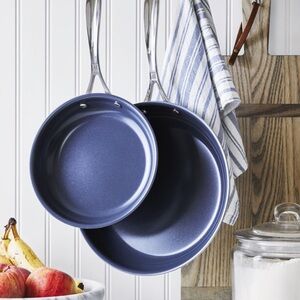 Crate&Barrel Zwilling 2 Pan Set Stainless Steel Non-Stick